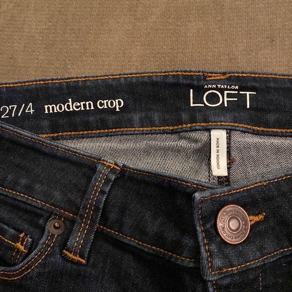 LOFT size 4 ankle/crop jeans - Picture 9 of 13